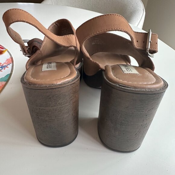 Steve Madden Sandal Brown Rylee 8.5M Used - Picture 3 of 6